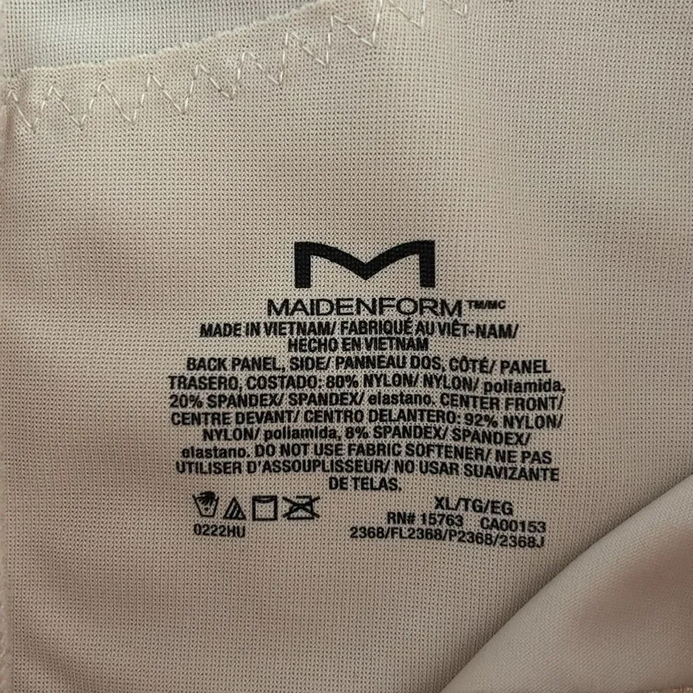 Hardly worn! Maidenform Beige Tan Waist-cincher Shapewear Tummy Control Size XL